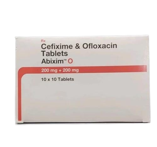 Medicine Name - Abixim O TabletIt contains - Cefixime (200Mg) + Ofloxacin (200Mg) Its packaging is -10 Tablet in a strip
