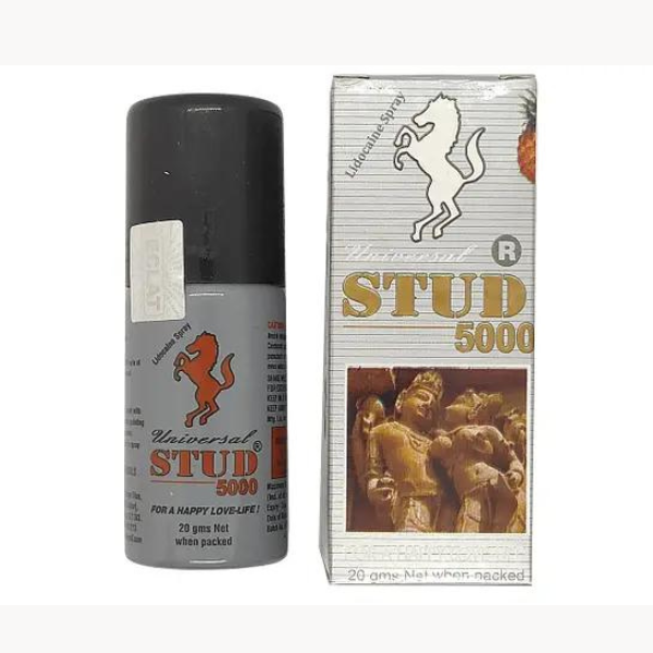 Buy Online Universal Stud 5000 Male Lidocaine Spray, Sex Power Prolong for Men - 20gm at best prize in India