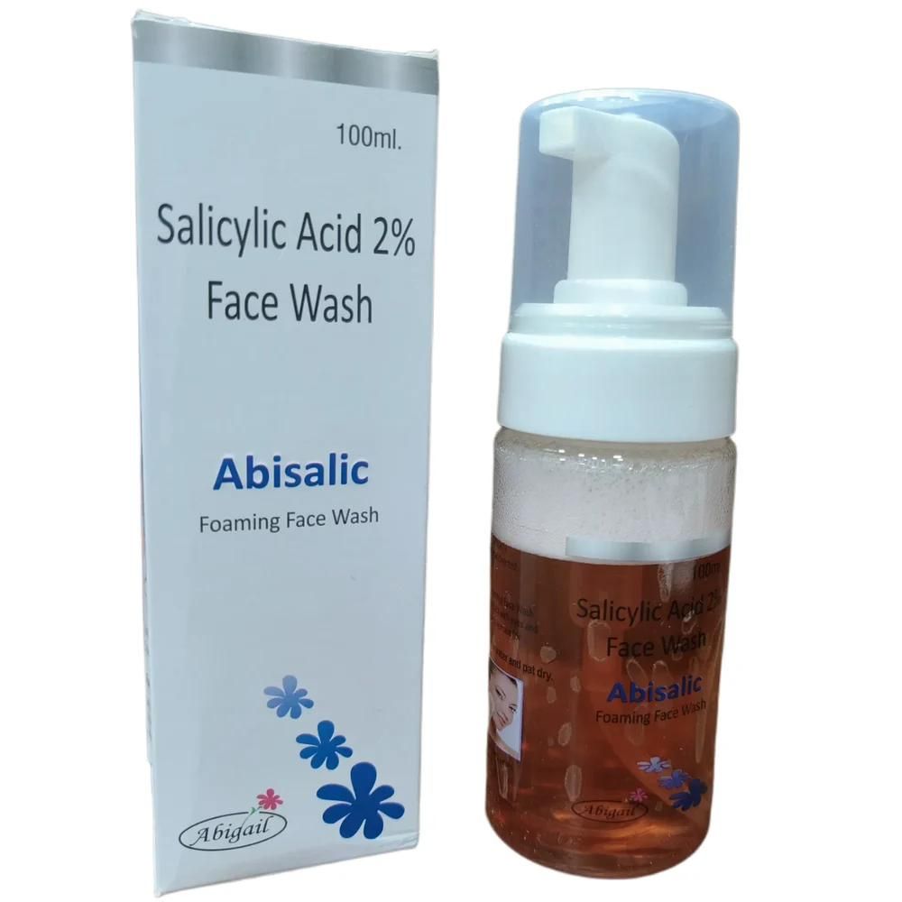 Medicine Name - Abisalic Foaming Face Wash- 100mlIt contains - Salicylic Acid (2% w/v) Its packaging is -100ml Face Wash in a bottle