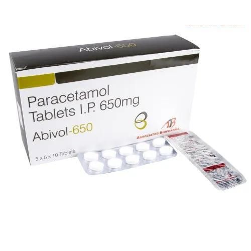 Medicine Name - Abivol 650mg Tablet- 10It contains - Paracetamol (650mg) Its packaging is -10 Tablet in a strip