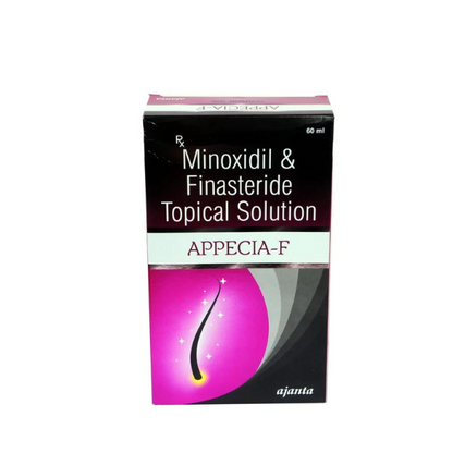 APPECIA-F5% Minoxidil Finasteride Topical Solution - 60ml  [Product Information & Review] - Caresupp.in