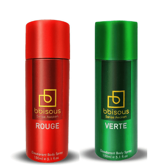 bbisous Rouge and bbisous Verte Long-lasting Deodorant - 150ml each(Buy 1 Get 1 Free)