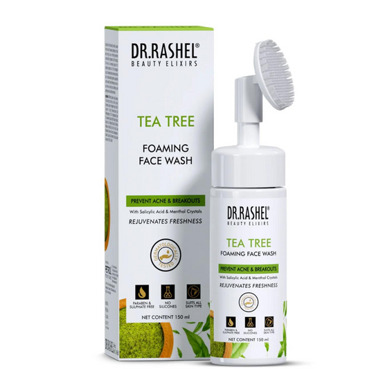 Dr.Rashel  Tea Tree Foaming Face Wash-Prevent Acne & Breakouts - 150ml
