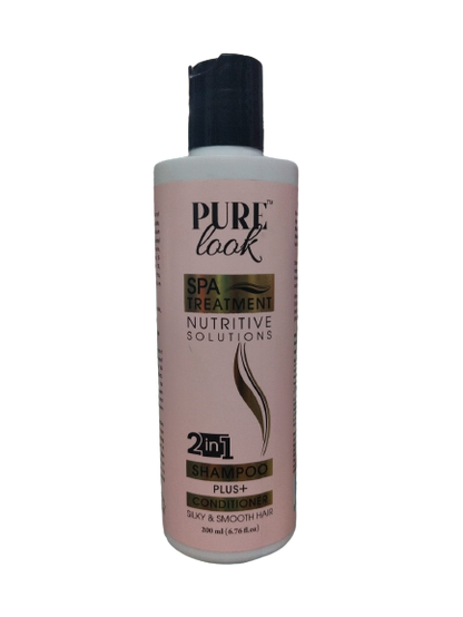 Buy Online Pure Look SPA Treatment Nutritive Solutions 2 in 1 Shampoo + Conditioner - 200ml, For Silky & Smooth Hair at best prize India