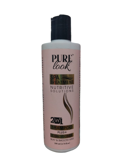 Buy Online Pure Look SPA Treatment Nutritive Solutions 2 in 1 Shampoo + Conditioner - 200ml, For Silky & Smooth Hair at best prize India