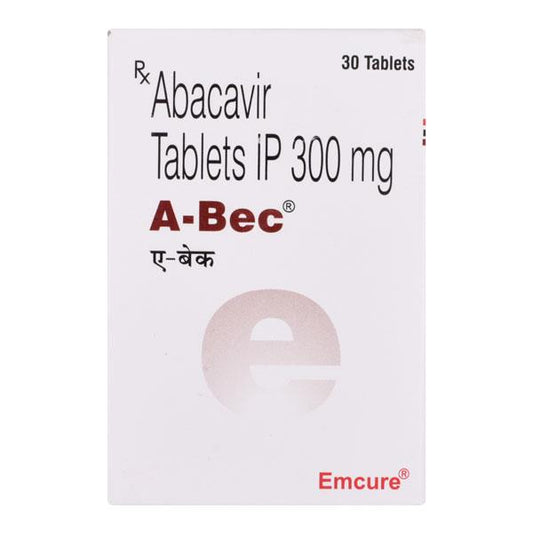 Medicine Name - A-Bec TabletIt contains - Abacavir (300Mg) Its packaging is -30 Tablet in a bottle