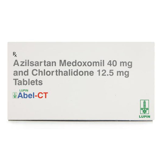 Medicine Name - Abel-Ct Tablet- 10It contains - Azilsartan Medoxomil (40Mg) + Chlorthalidone (12.5Mg) Its packaging is -10 Tablet in a strip