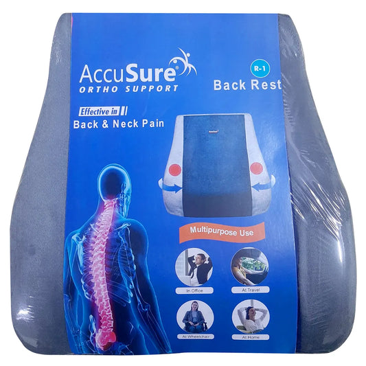 Medicine Name - Accusure Ortho Support Backrest- 1It contains - Back Rest Its packaging is -1 Unit in a box