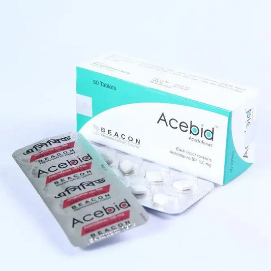 Medicine Name - Acebid 100Mg Tablet- 10It contains - Aceclofenac (100Mg) Its packaging is -10 Tablet in a strip