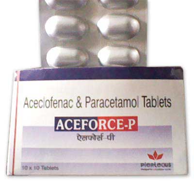 Aceforce P 100 Mg/500 Mg Tablet