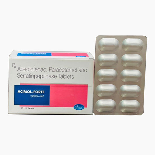 Acimol Forte 100 Mg/325 Mg/15 Mg Tablet
