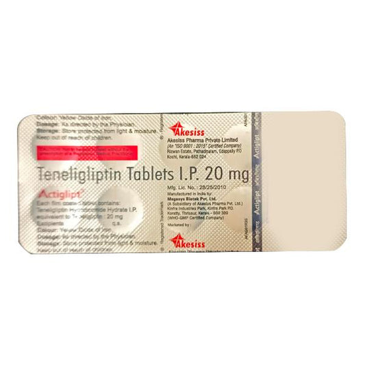 Actiglipt 20mg Tablet- 10