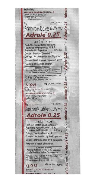 Adrole 0.25mg Tablet