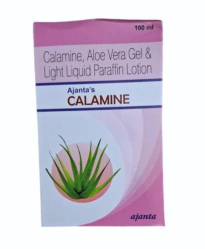 AJANTA'S CALAMINE LIGHT PARAFFIN ALOVERA LOTION-100ml