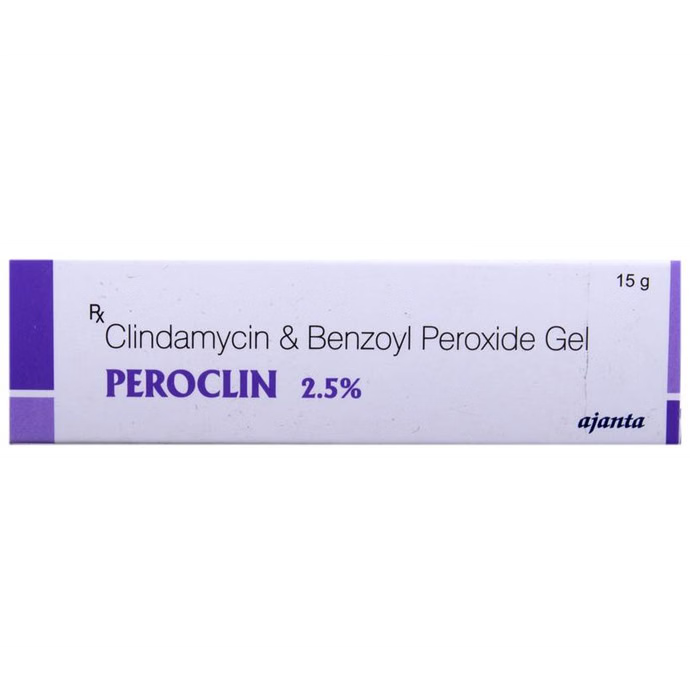 Peroclin 2.5% Gel by Ajanta - Benzoyl Peroxide for Acne Treatment - Caresupp.in