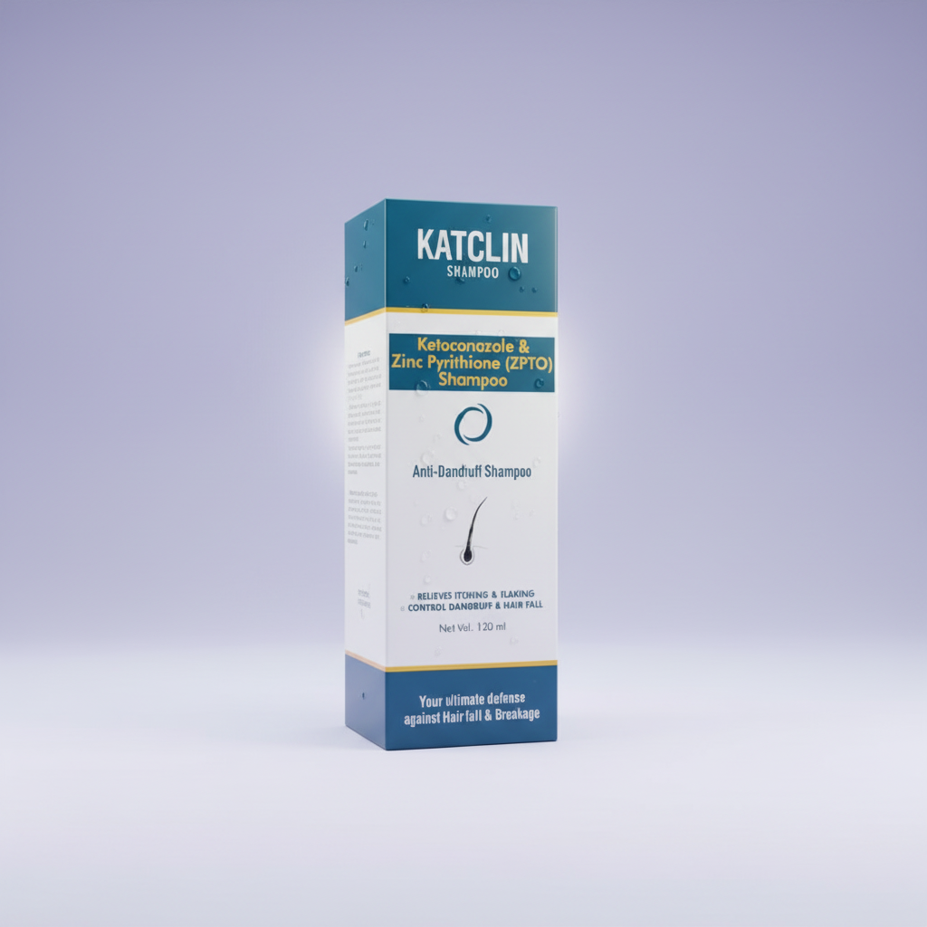 Katclin Shampoo Square Packaging 3D