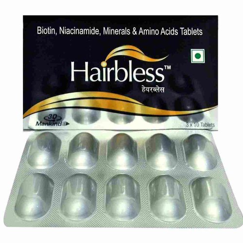 Hairbless Tablets - 1 strips of 10 tablets