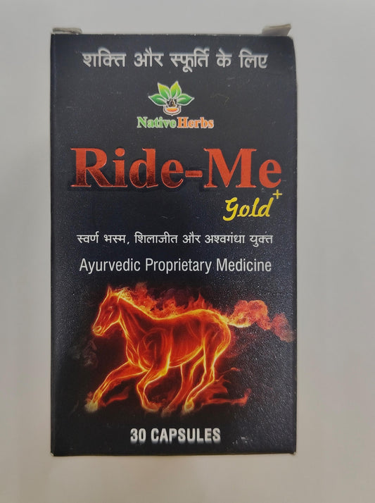 Ride Me GOLD Capsule for Stamina and Energy - 30 capsule