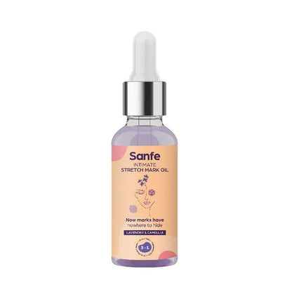 Sanfe Intimate Stretch Mark Oil - fades stretch mark and dark spots on buttocks, breasts, thighs (30ml)