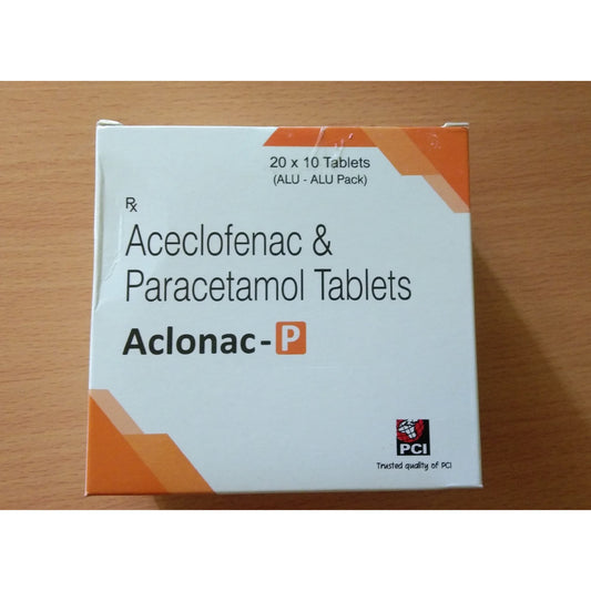 Aclofac P 100 Mg/500 Mg Tablet- 10