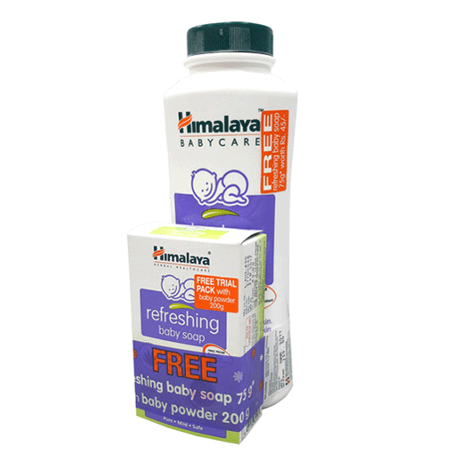 Himalaya Baby Powder (200 GM) with Free Baby Soap (75GM) - 1N, Himalaya Baby Powder , Free Baby Soap