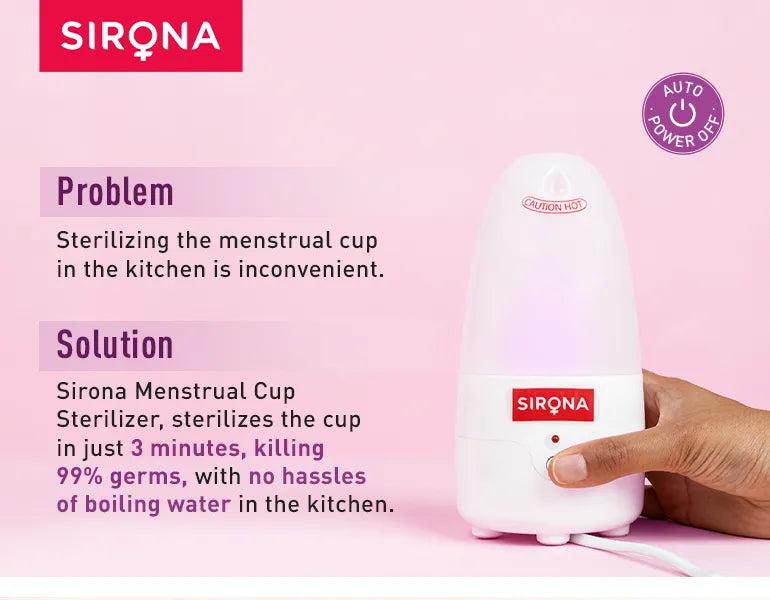 Sirona Menstrual Cup Sterilizer