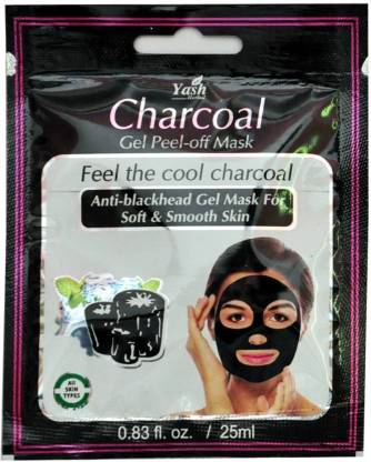yash charcoal face mask review, yash-herbal-charcoal-face-mask action, yash-herbal-charcoal-face-mask black