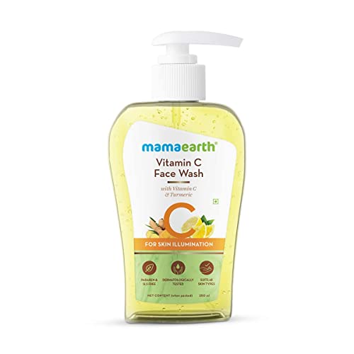 Mamaearth Vitamin C Face Wash with Vitamin C and Turmeric for Skin Illumination - 250ml
