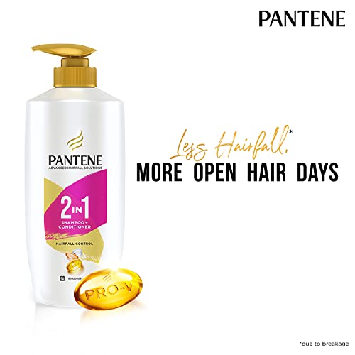 Pantene Advanced Hairfall Solution, 2in1 Anti-Hairfall Shampoo & Conditioner for Women, 1L