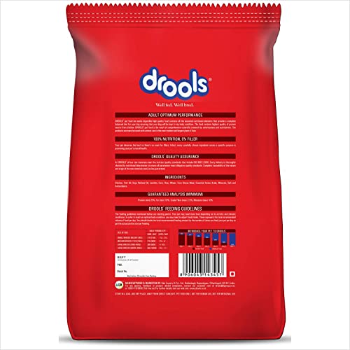 Drools Optimum Performance Adult Dry Dog Food, Chicken Flavor, 10kg