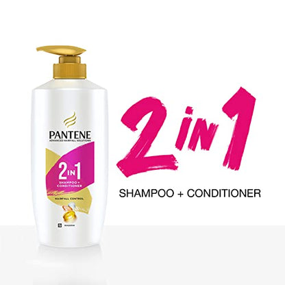 Pantene Advanced Hairfall Solution, 2in1 Anti-Hairfall Shampoo & Conditioner for Women, 1L