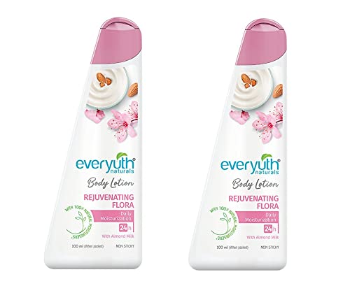 Everyuth Naturals Body Lotion Rejuvenating Flora (100ml each) - Pack of 2, Everyuth Naturals Body Lotion Rejuvenating Flora (100ml each) 