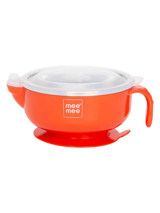 Mee Mee Air Tight Baby Feeding Bowl (Food Remains Warm) - (Red)