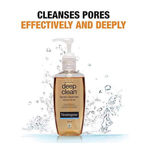 Neutrogena Deep Clean Facial Cleanser For Normal To Oily Skin, 200ml