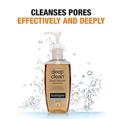 Neutrogena Deep Clean Facial Cleanser For Normal To Oily Skin, 200ml