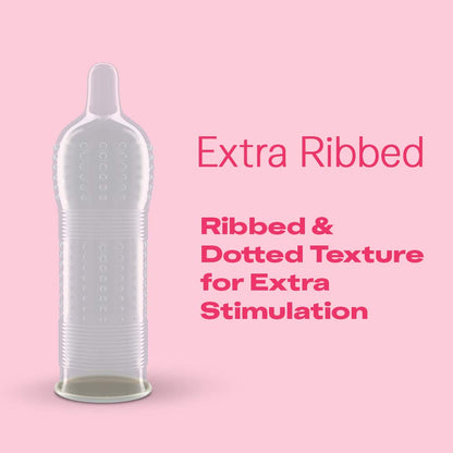 Durex Multi-pack Condoms for Men (Extra Time, Extra Dotted, Extra Ribbed, Extra Time) -10 Pieces (Pack of 4)