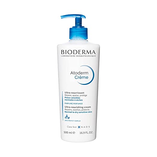 Bioderma Atoderm Creme Ultra-Nourishing Moisturizer For Normal To Sensitive Dry Skin - 500ml,,bioderma atoderm cream bioderma atoderm cream benefits