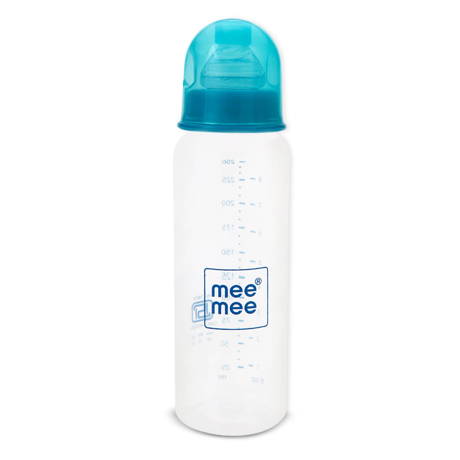 Mee Mee Premium Baby Feeding Bottle (Blue -250ml)