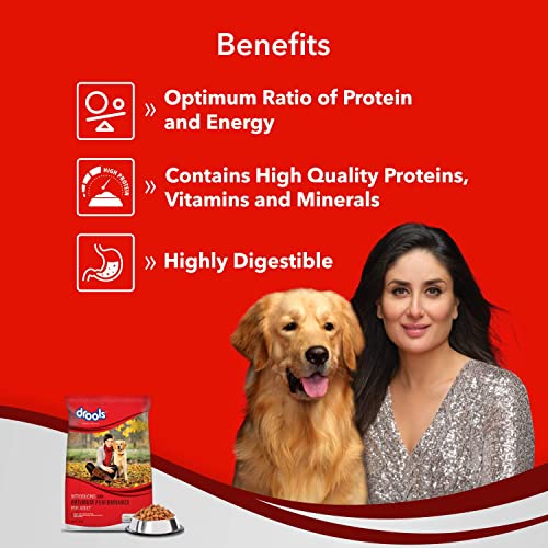 Drools Optimum Performance Adult Dry Dog Food, Chicken Flavor, 10kg