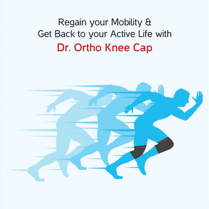 Dr Ortho - Knee Cap for Knee Support (Black,Spandex & Cotton) - Universal Size ( Pack of 1 Pair)
