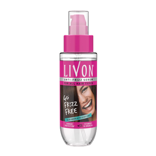 Livon Anti Frizz Serum Spray For All Hair Types 100ML, best hair serum for all hair types, livon serum