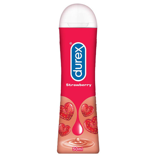Durex Lube Strawberry Flavoured Lubricant Water based Gel for Men & Women (50ml), Durex Lube Strawberry Flavoured Lubricant Water based Gel for Men & Women 