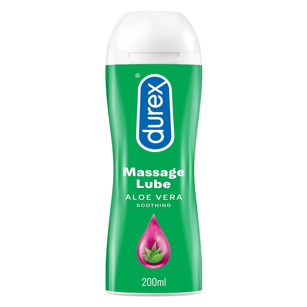 Durex Lube Aloe Sensual Massage and Lubricant Water based Gel for Men & Women (200ml), Durex  gel, condom