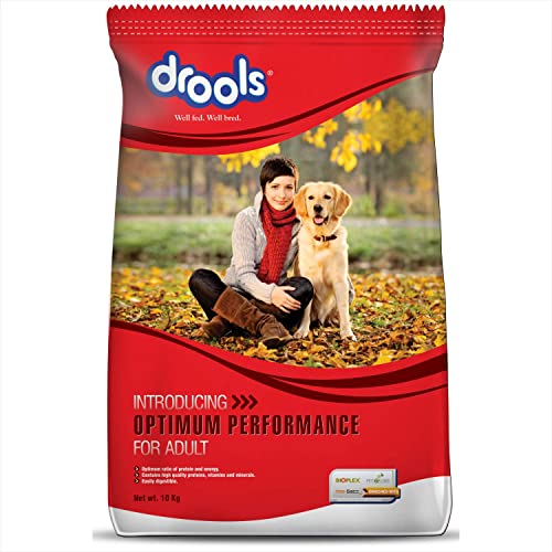 Drools Optimum Performance Adult Dry Dog Food, Chicken Flavor, 10kg