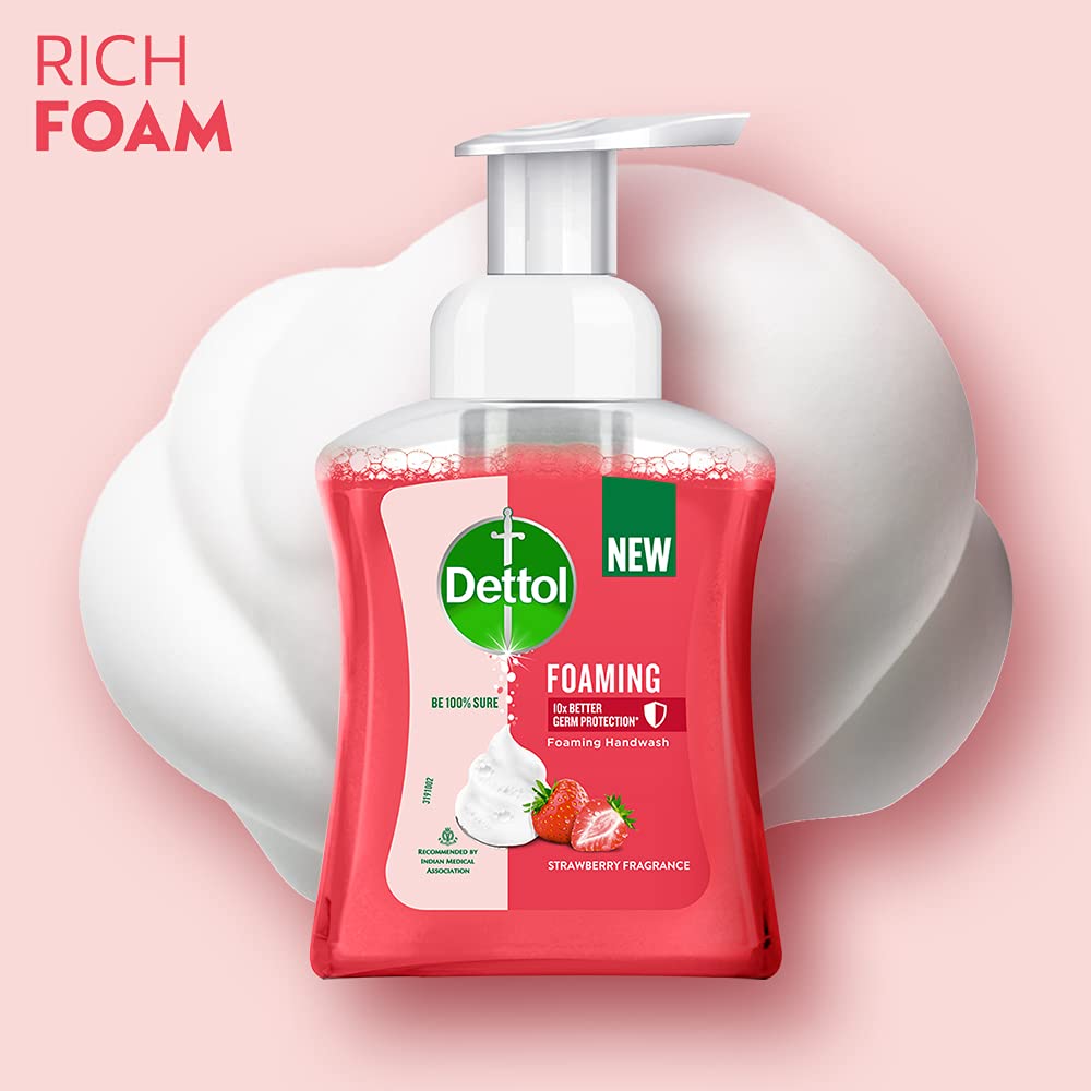 Dettol Foaming Handwash Strawberry (250ml each) - Pack of 3