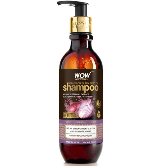 WOW Skin Science Onion Shampoo for hair fall and promotes hair growth - 250ml