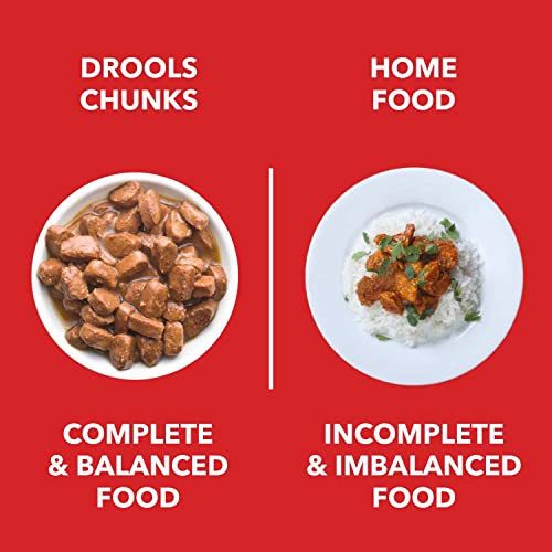 Drools Puppy Wet Dog Food, Real Chicken and Chicken Liver Chunks in Gravy, 15 Pouches (15 x 150g)