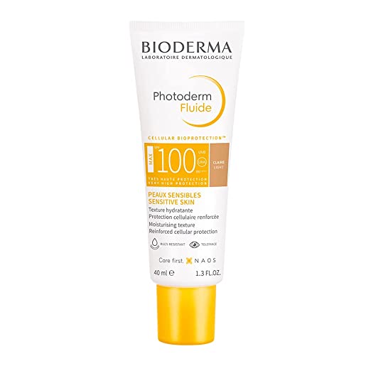 Bioderma Photoderm Max Aquafluide Cellular Bioprotection SPF 100+ Claire - UVA Protection - 40ml,bioderma photoderm max spf 100 fluid ingredients