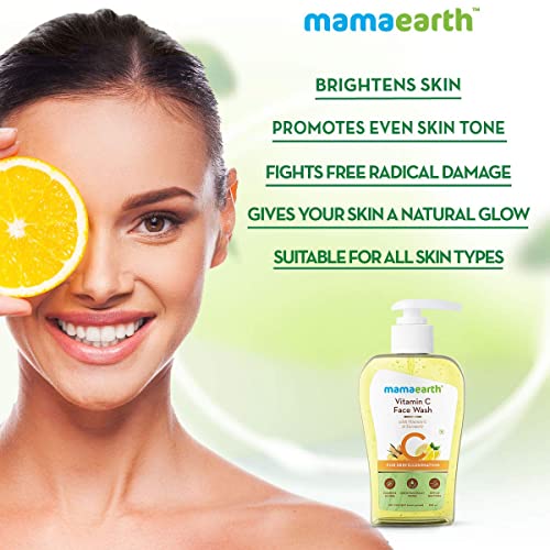 Mamaearth Vitamin C Face Wash with Vitamin C and Turmeric for Skin Illumination - 250ml