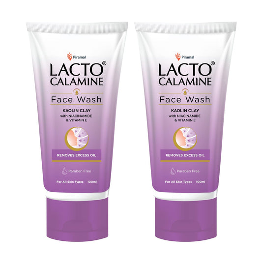 Lacto Calamine Facewash (100ml each) - Pack of 2, best face wash to remove oily skin, Lacto Calamine Facewash